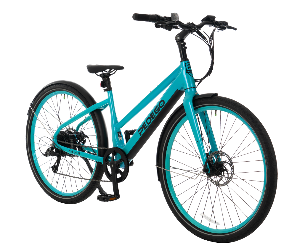 Teal Pedego Avenue Step-Thru Electric Bike